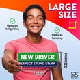 thumbnail image 2 of Rio Salto 4-Pack Funny Large New Driver Car Magnet Please Be Patient Magnetic Permit Student Driver Safety Sign Cool Prank Rookie Funny Bold Statement, Magnet, 2 of 9
