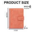 thumbnail image 2 of Funda para pasaporte, cartera, bloqueo RFID, tarjetero de cuero, accesorios de viaje para mujeres y hombres, 2 of 5
