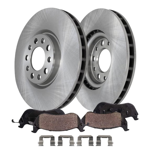 Detroit Axle - Front Brake Kit for Buick LaCrosse Regal Sportback TourX Chevrolet Equinox Malibu GMC Terrain, Disc Brake Rotors Ceramic Brake Pads w/ Hardware Replacement