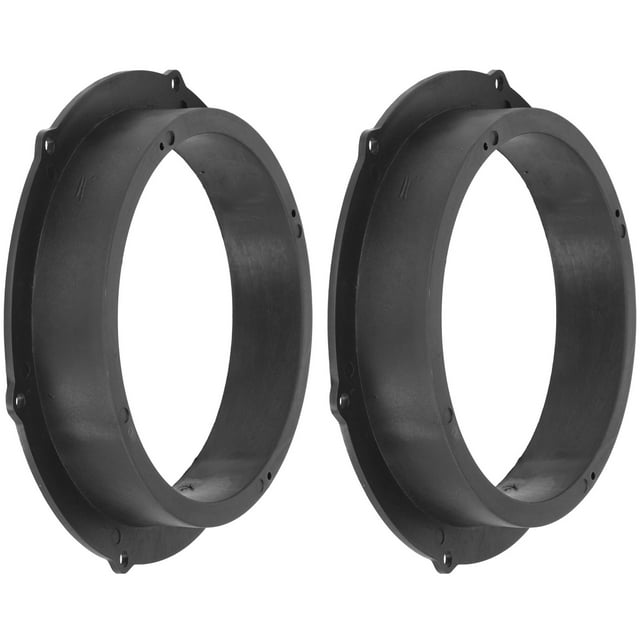 Speaker Adapter Rings, Decorative Black Antiscratch Door Speaker Mounting Adapters Dustproof Replacement for 408 Back Door for Car