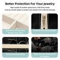 thumbnail image 3 of Bat Travel Portable Square Necklace Organizer Jewelry Box Earring Holder for Girls and Women - Store Rings, Earrings, Necklaces, Bracelets, and More, 3 of 6