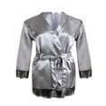 thumbnail image 3 of Womens Nightwear Bride Kimono Robe Satin Silk Night Dress, 3 of 6