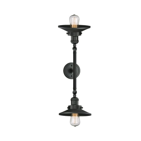 

Innovations Lighting 208L Railroad Railroad 2 Light 19 Wide Bathroom Vanity Light - Black