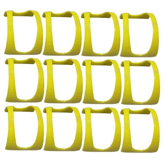 12 Pack Taco Trays Plastic Burrito Serving Supplies for Tacos Burritos Hot Dogs Yellow