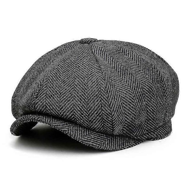 "Men's Plus Size Peaked Blindfold Flat Beret"
