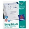Avery(R) Standard Weight Sheet Protectors 75536, Box of 100