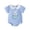 Sky Blue, variant on Easter Bunny Embroidered Short Sleeve Bodysuit Collar Romper Boys Toddler Outfit Clothes