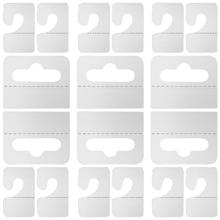 200pcs Plastic Hook Retail Sticker Hook Hanging Tab Hooks Hanger Supply