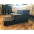 thumbnail image 5 of Rustic Wooden 3-Step Pet Stairs – Durable Dog & Cat Steps for Bed or Couch, 16" W x 15" H x 30" D, 5 of 8