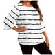 thumbnail image 3 of TaTaai Women's Gradient Print Long Sleeved T-shirt, Plus Size Round Neck Top, Lightweight Soft Design, All Seasons Wear, Casual Daily Party Work Dating Home Outfit Gift, 3 of 6