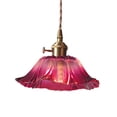 thumbnail image 5 of Stgfyxgs Flower Pendant Light Flower Glass Hanging Lamp, Ceiling Lamp, Minimalist ,Small Chandelier Flower Chandelier, for Living Room violet, 5 of 9