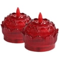 thumbnail image 2 of MesaSe 3 Pcs Lampe sur Pied à Intensité Réglable Lampes Lumière de Salon Bougie Rouge, 2 of 8