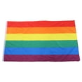 thumbnail image 3 of Rainbow Flag Banner, Hand Waving Wind Resistant Rainbow Polyester Banner, For Outdoor Patio, 3 of 8