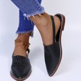 thumbnail image 1 of Sandalias planas con hebilla trasera caladas en punta informales de color sólido para mujer a la moda Wmkox8yii shjk5515, 1 of 9