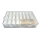 thumbnail image 2 of Ounissouiy Caja de almacenamiento transparente de bobinas de plástico, bobinadora, tarjeta de hilo, soporte organizador artesanal de De coser, 2 of 6