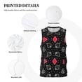 thumbnail image 3 of Naloa Card Suits Basketball Jersey Reversible Men's Mesh Athletic Sports Shirts Training Practice S-4XL3X-Large, 3 of 6