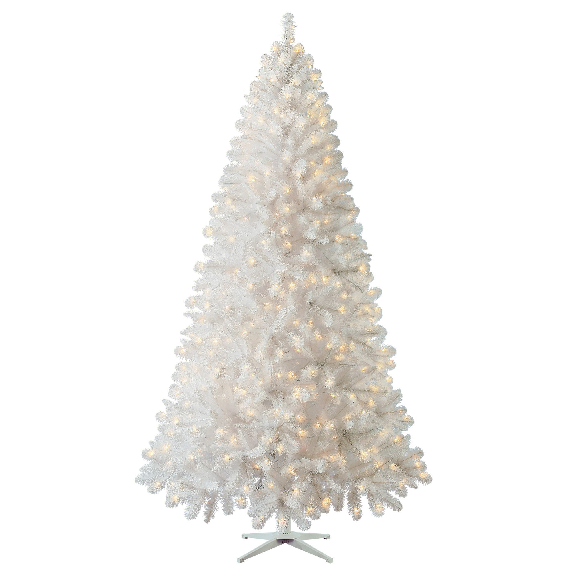 Holiday Time PreLit Kennedy Fir Quick Set® White Artificial Christmas