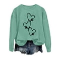 thumbnail image 4 of Chandail en Molleton d'Hiver pour Femmes Mode Festive Imprimé de Noël Col Rond Veste Bohème Vêtements d'Automne Surdimensionnés Vêtements d'Athlète pour Femmes Robes avec Cardigan Assorti Chandails en Molleton pour Femmes, 4 of 4