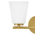 thumbnail image 5 of 85422LCB Lark Bri - 30W 2 LED Small Bath Vanity-9 Inches Tall and 15 Inches Wide-Lacquered Brass Finish, 5 of 10