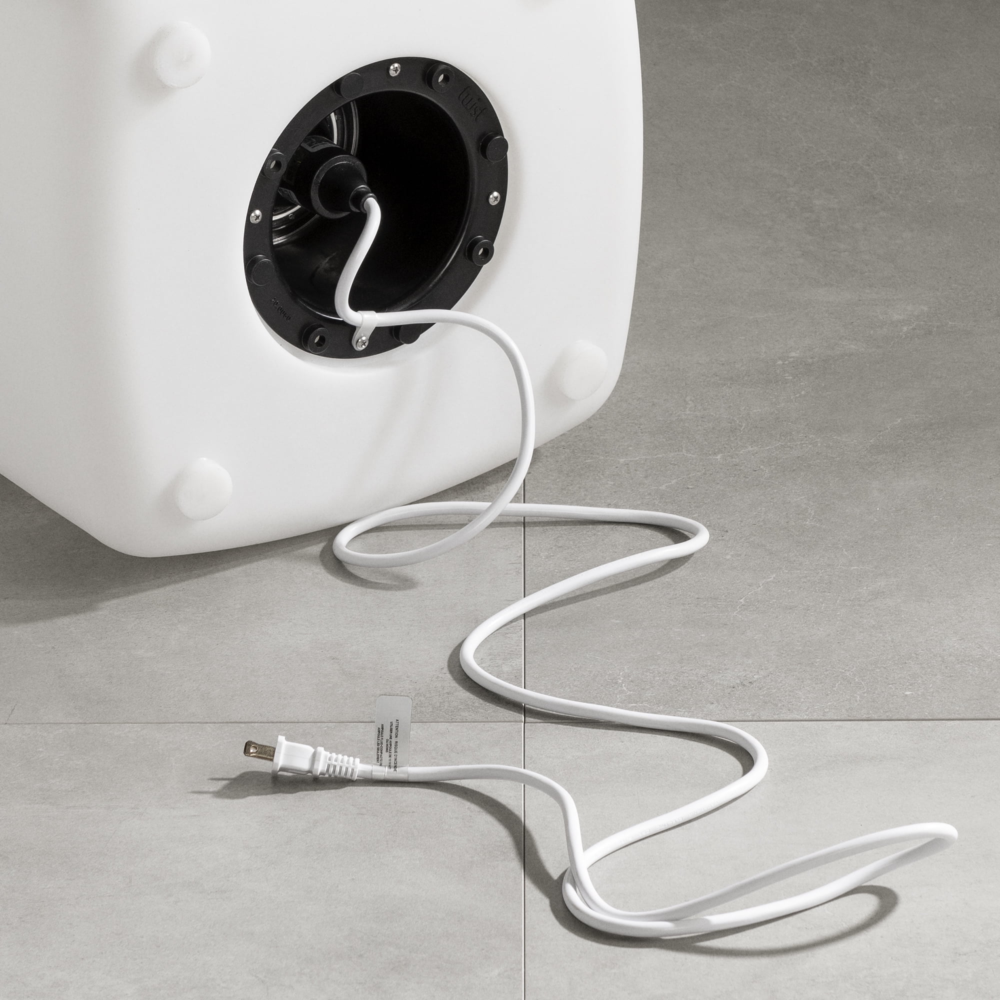 South Shore Dalya Glowing Side Table White