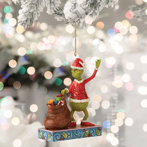 Decoración colgante de Navidad colgante verde para fiesta en casa