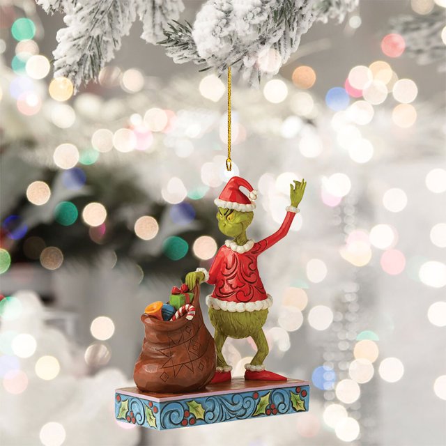 Decoración colgante de Navidad, bonito colgante verde para fiesta en casa