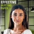 thumbnail image 3 of Natural Oil Blotting Sheets for Face with Bamboo Charcoal - 2pk/200 Makeup Friendly Oil Absorbing Sheets for Face - Blotting Papers for Oily Skin - Perfect for Keeping in Purse - Oil Control Film, 3 of 12