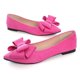 thumbnail image 3 of Zapatillas de ballet SAILING LU Bow-Knot para mujer, ante, rosa, talla 5, 3 of 7