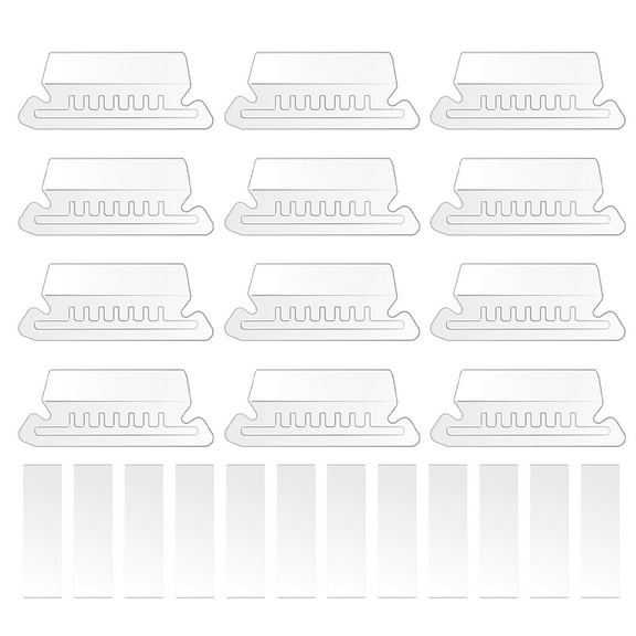 WHAMVOX Hanging Folder Tabs and Inserts Label Holder 8.00X3.00X0.30CM Transparent
