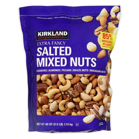 Kirkland Signature Extra Fancy Mixed Nuts Salted 2.5 Pounds