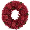 thumbnail image 2 of Northlight Rose Floral Wooden Spring Wreath - 14", 2 of 5
