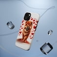 thumbnail image 5 of DistinctInk Tough Case for Apple iPhone 14 (6.1" Screen), Compatible with MagSafe Charging - Valentine's Day Chow Chow Puppy, 5 of 6