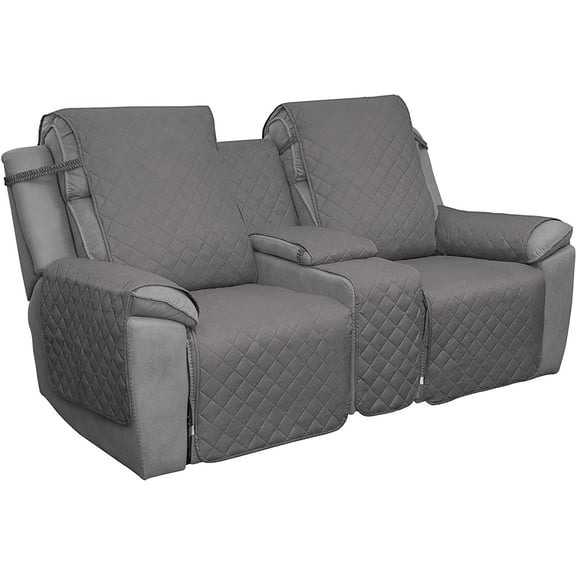 Easy-Going Cover with Console Reversible Couch Cover for Living Room