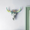 thumbnail image 3 of Cow Skull Wall Pendant Succulents Flower Cow Head Miniature L, 3 of 5