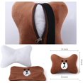 thumbnail image 3 of 2Pcs Car Headrest Pillow, Cartoon Car Neck Pillow, Comfortable Soft Car Seat Pillow, Head Rest Cushion, Universal Headrest Pillow for Travelling and Home, 3 of 5