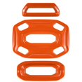 thumbnail image 1 of 3 piezas/juego de molduras para la cubierta del panel de la luz de lectura central trasera para Wrangler JL JLU y JT 2018-2021 (naranja), 1 of 5