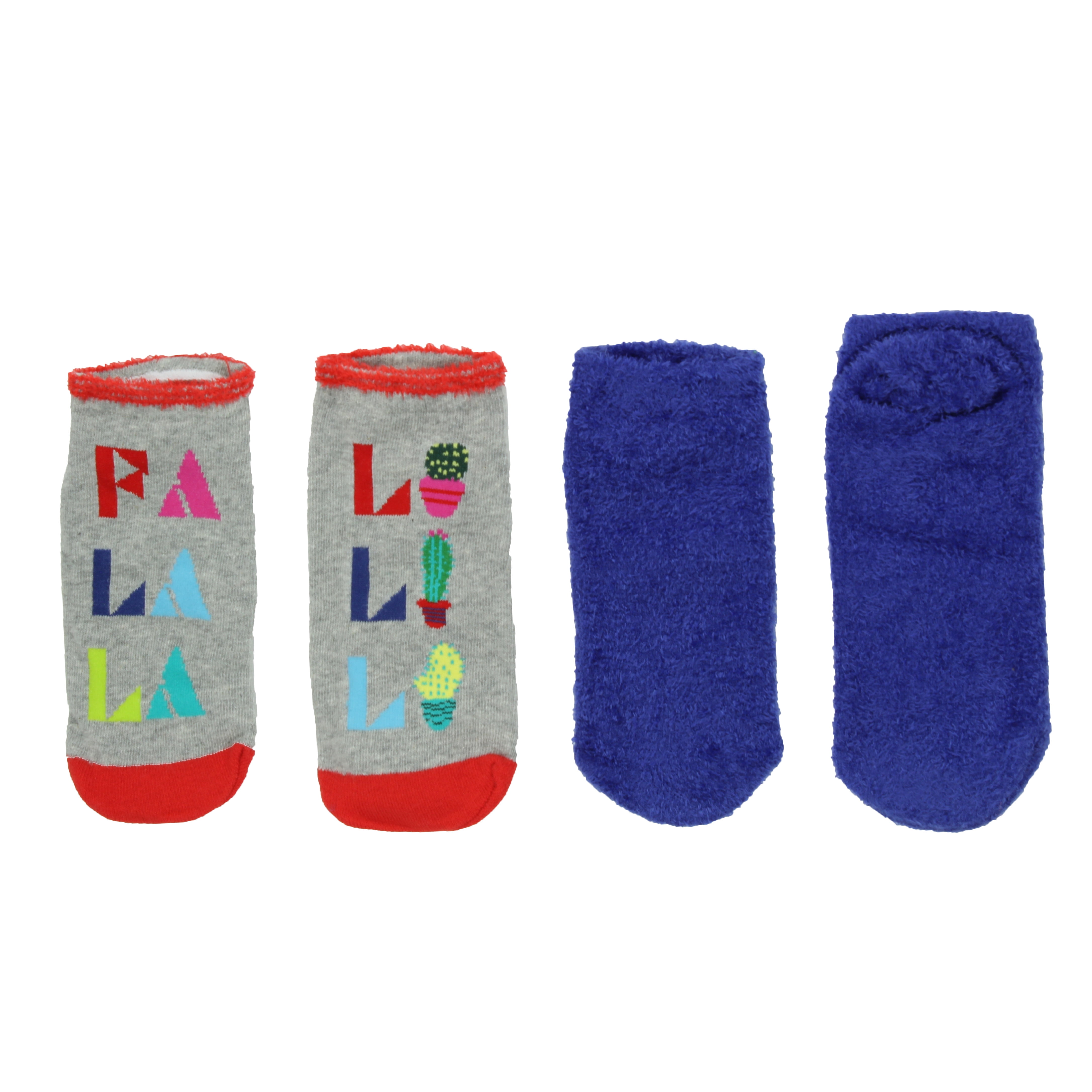 Photo 1 of Hue Women's 2 Pack FA LA LA Footsie Cozy Socks Boxed Gift Set One Size