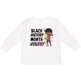 thumbnail image 3 of Inktastic Black History Month Rocks- Girl with Guitar Boys or Girls Long Sleeve Toddler T-Shirt, 3 of 5