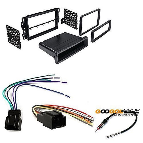 buick 2008 - 2012 enclave car stereo dash install mounting kit wire harness radio antenna