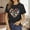 Black, variant on KDFJPTH Womens T Shirts Graphic Book Shirts Reading Teacher Shirt Book Lovers Rainbow Shirt Short Sleeve Tshirts Tops