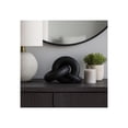 thumbnail image 3 of Resin Knot Sculpture for Home and Office Decor - Ornament Accent for Bathroom, Living Room, and Shelf Display - Intertwined Decorative Object for Coffee Table, Bedroom, or Mantel - 6", Black, 3 of 12