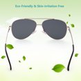 thumbnail image 2 of 2 Aviator Sunglasses for Adult Female Women, Flat Yellow/Green Mirrored Lens, 2 of 9