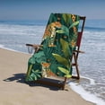 thumbnail image 4 of PHYHOO Animal Microfiber Beach Towel, Forest Leaves Large Oversized Beach Towel Lightweight Quick Dry Soft Absorbent Bath Towel, Sand Free Towel for Swimming Travel Sports 30x60in, 4 of 8