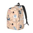 thumbnail image 2 of Balery Cute Ink Drawn Elephants Vintage Canvas Backpack for Men and Women - Large Capacity, Durable Travel Laptop Bag for School, Work, Hiking, and Outdoor Activities, 2 of 7