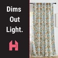 thumbnail image 4 of THD Florencia Floral & Birds Patterned Window Back Tab Rod Pocket Curtains Bedroom - Light Blocking Darkening Window Panels, Set of 2, 4 of 8