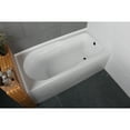 thumbnail image 3 of Aqua Eden VTAP603022R 60-Inch Acrylic Rectangular 3-Wall Alcove Tub with Anti Skid and Right Hand Drain Hole in Glossy White, 3 of 11