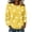 Yellow, variant on St. Patrick's Day Sweatshirt for Women Waffle Knit Crewneck Long Sleeve Casual Loose Fit Pullover Sweatshirts (XL, Yellow)