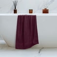 thumbnail image 5 of MALLONI HOME 4 Pack Bath Towel Set 27x54, 100% Ring Spun Cotton, Ultra Soft Highly Absorbent Machine Washable Hotel Spa Quality Bath Towels for Bathroom, 4 Bath Towels Burgundy, 5 of 7