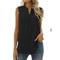 thumbnail image 4 of Minnieouse Blusa sin mangas para mujer, camiseta sin mangas de Color sólido, chaleco refrescante para mujer de oficina, vacaciones en la playa, Type2 NO2, 4 of 6