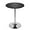 Black, variant on YSNW Round Bar Table, Height-Adjustable 27.5"-36" Tall Pub Tables with Black Leg and Sturdy Base, 360° Swivel Table for Kitchen Bistro Bar Cocktail Table (Brown)